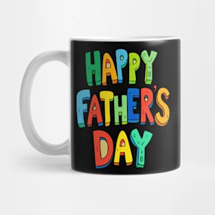 Cartoon Style Father's Day Lettering Mug